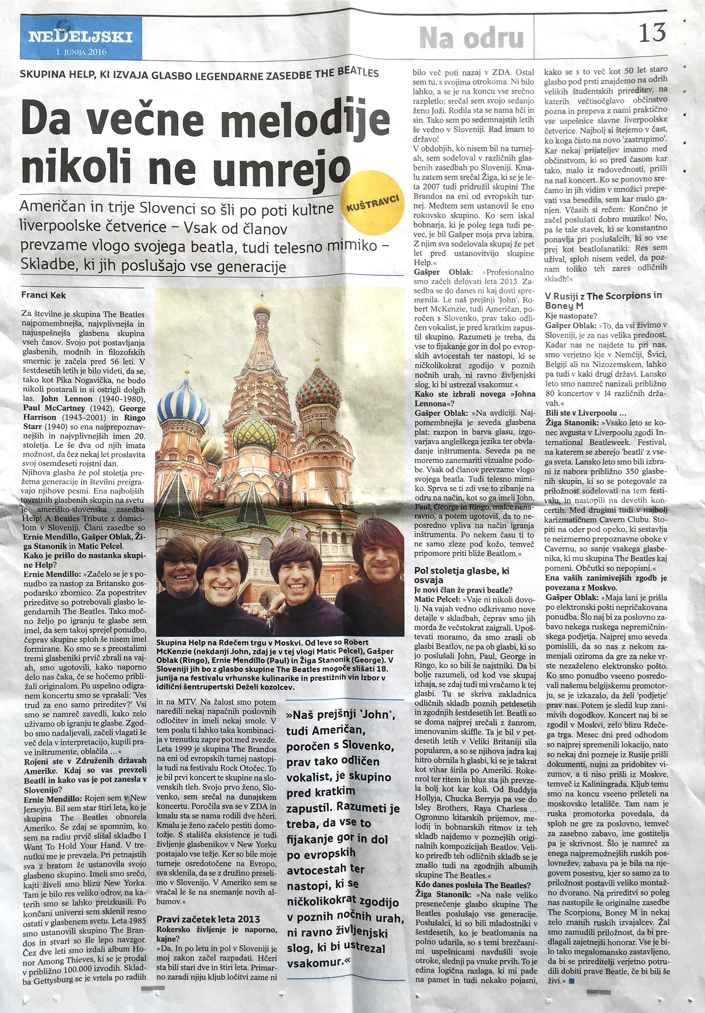 HELP! Nedeljski Post